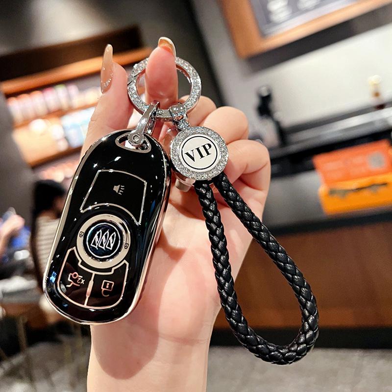 Премиальный чехол для ключей для автомобилей Buick Regal, Envision, GL8, LaCrosse, Enclave, GX и Weilan 7 - Женская сумка-ракушка с пряжкой