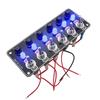 Автомобильная панель переключателей 3/6 Gang Rocker 12V/24V со сменным держателем предохранителя и подсветкой для кемпинга, лодки, автофургона, яхт, грузовиков, аксессуаров
