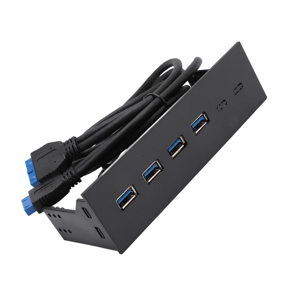 USB 3.0 Front Panel Hub 5.25in 4 Ports 5Gbps Stable Plug and Play Optical Drive Front Panel for