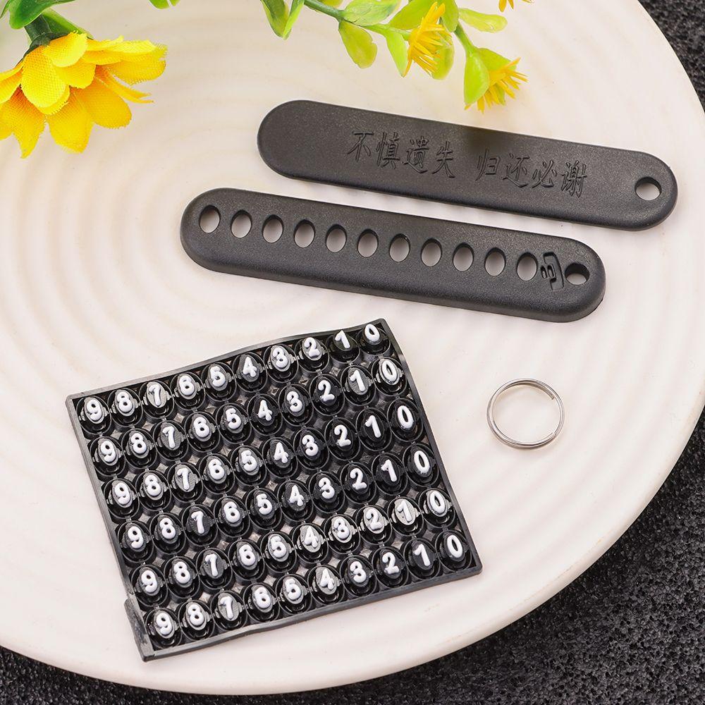 Key Ring Plate Key Chain Pendant Car DIY Anti-lost Keychain