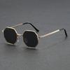 Non-polarized Unisex Polygon Fashion Sunglasses for Men & Women - Anti-Glare, Metal Frame, Perfect for Driving, Beach & Travel