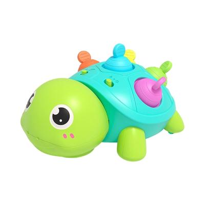 Музыкальная игрушка для поощрения ползания младенцев из безопасного АБС-пластика, визуальная и слуховая стимуляция, портативная, для прорезывания зубов для малышей