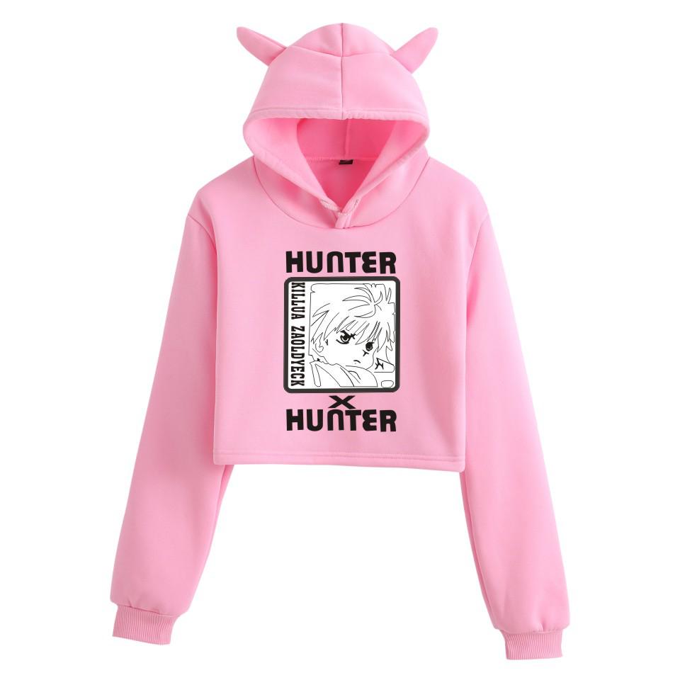 Женская толстовка с капюшоном и длинным рукавом Hunter x Hunter - Аниме-мультяшный дизайн для осени