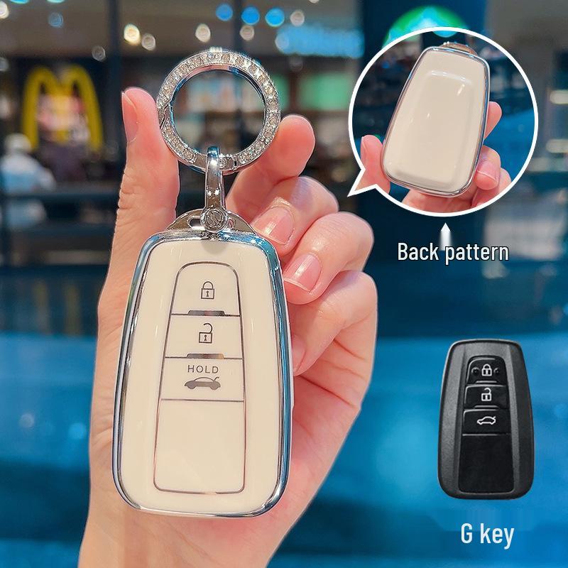 Чехол для ключа Toyota Camry, Corolla, RAV4, Landa, Avalon и Viloran (Женская версия)