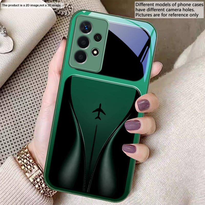 Самолет в постепенном полете Для Samsung A20 30 22 23 24 25 26 31 32 33 34 35 42 50 51 52 53 54 55 56 70 71 72 73 стеклянный чехол для телефона