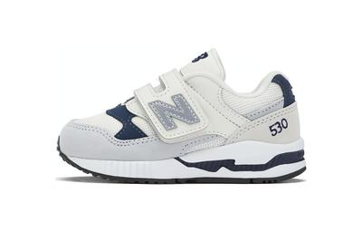 NB 530 Удобные низкие детские кроссовки Бело-серые для младенцев и малышей KV530SRI
