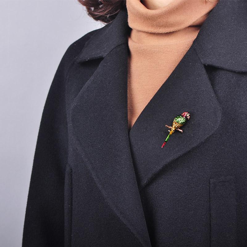 Blucome Броши в форме животных в стиле ретро, красочные ювелирные изделия из эмалированного сплава, женский шарф, шляпа, сумка, карманное пальто, лучшие аксессуары, булавка, подарок