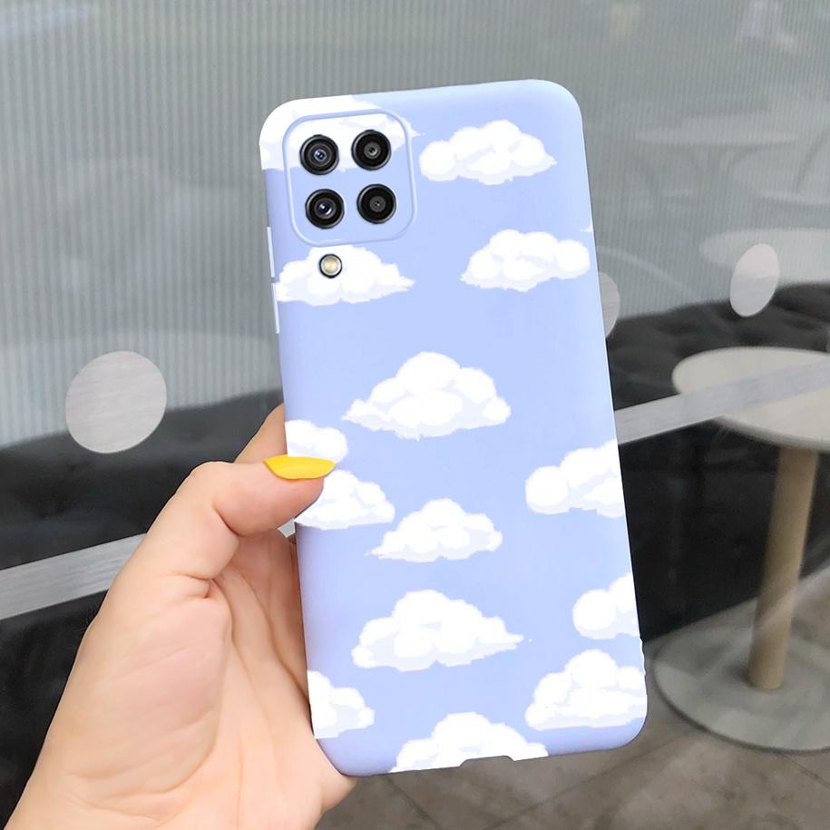 Чехол для Samsung M32 Силиконовая задняя крышка Чехол для телефона с цветами Для Samsung Galaxy M32 M12 M42 M52 A12 A22 A32 A42 A52 A72 5G Мягкий чехол