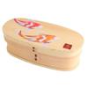 Wooden Lunch X X Urethane Kishu Current Model J-kitchens Humidity-Regulating Box, 18.5cm 8.5cm 6.3cm, 400ml, Coating, Maki-e Design,