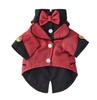 Western-Style Teddy Autumn Dog Clothes with Polyester Necklace Fashionable Pet Costume Gown for Small Dogs