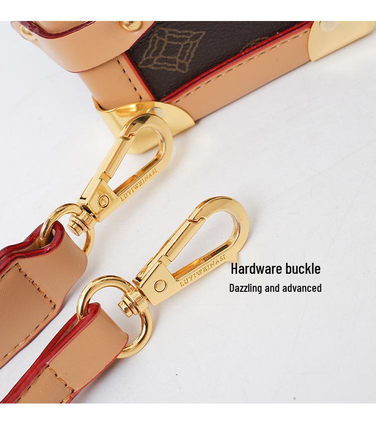 European & American Retro Monogram Crossbody Pillow Bag - Versatile Handbag for Women