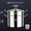 Очень глубокая кастрюля для тушения и супа из нержавеющей стали 316 - Пищевая, большой емкости, толстая и прочная