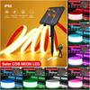 24V COB Neon Strip IP68 Waterproof White/Red/I Blue/Pink/Green/Pink/Purpel Solar Powered Flexible Ribbon Rope LED Light
