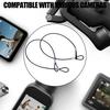 30CM/60CM Stainless Steel Safety Rope Lanyard Hand Wristband Hanging Ropes For GoPro 13/12/11 Insta360 X4 DJI Sport Cameras