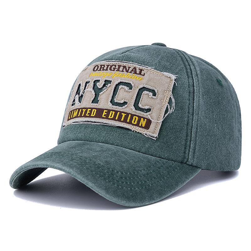 Новая унисекс стираный хлопок винтажная бейсболка NYCC вышитые буквы уличный спорт папа кепка для мужчин и женщин