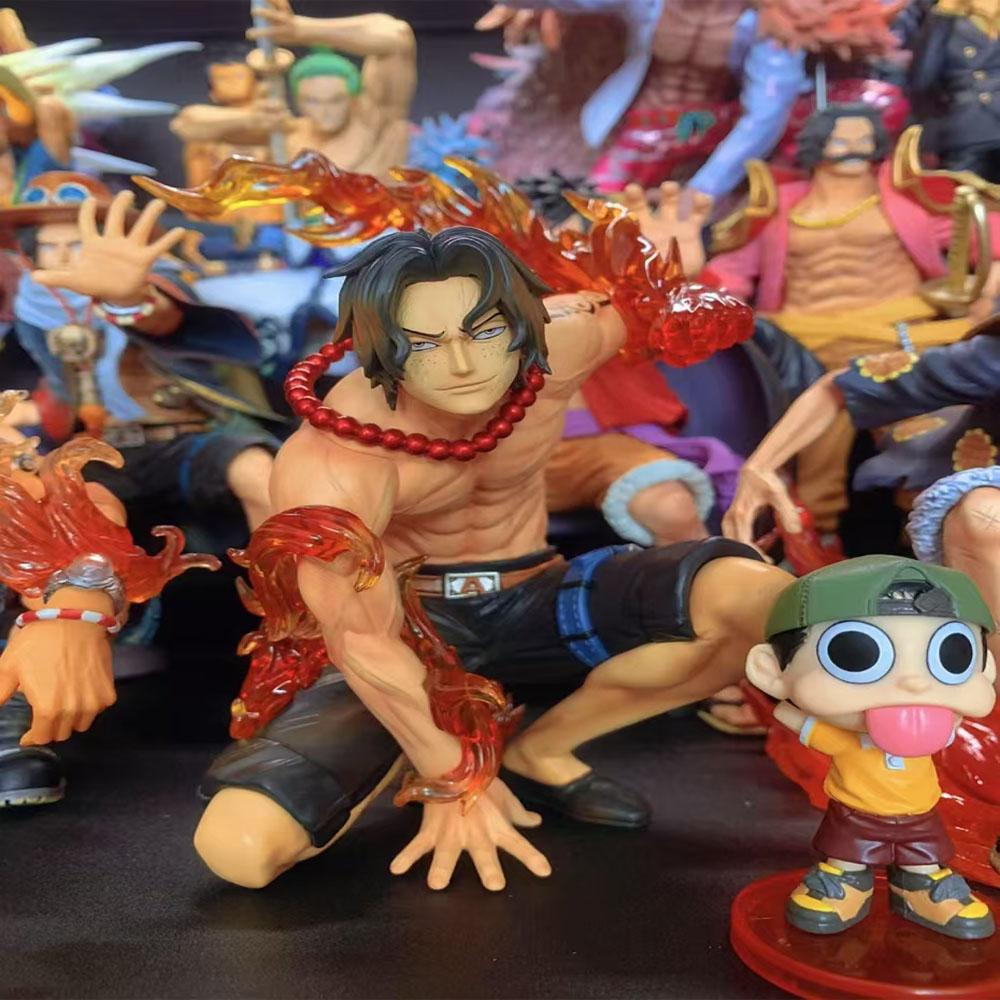 16 см Фигурка Аниме One Piece GK Приседающий Пламя Портгас Д. Эйс Фигурки Модель Коллекционная Игрушка Кукла Украшения Рождественские Подарки