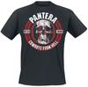 Футболка Pantera Cowboys From Hell, Футболка в стиле трэш-метал с эмблемой Череп и Крест и принтом даты 1990, Мерч для фанатов металла
