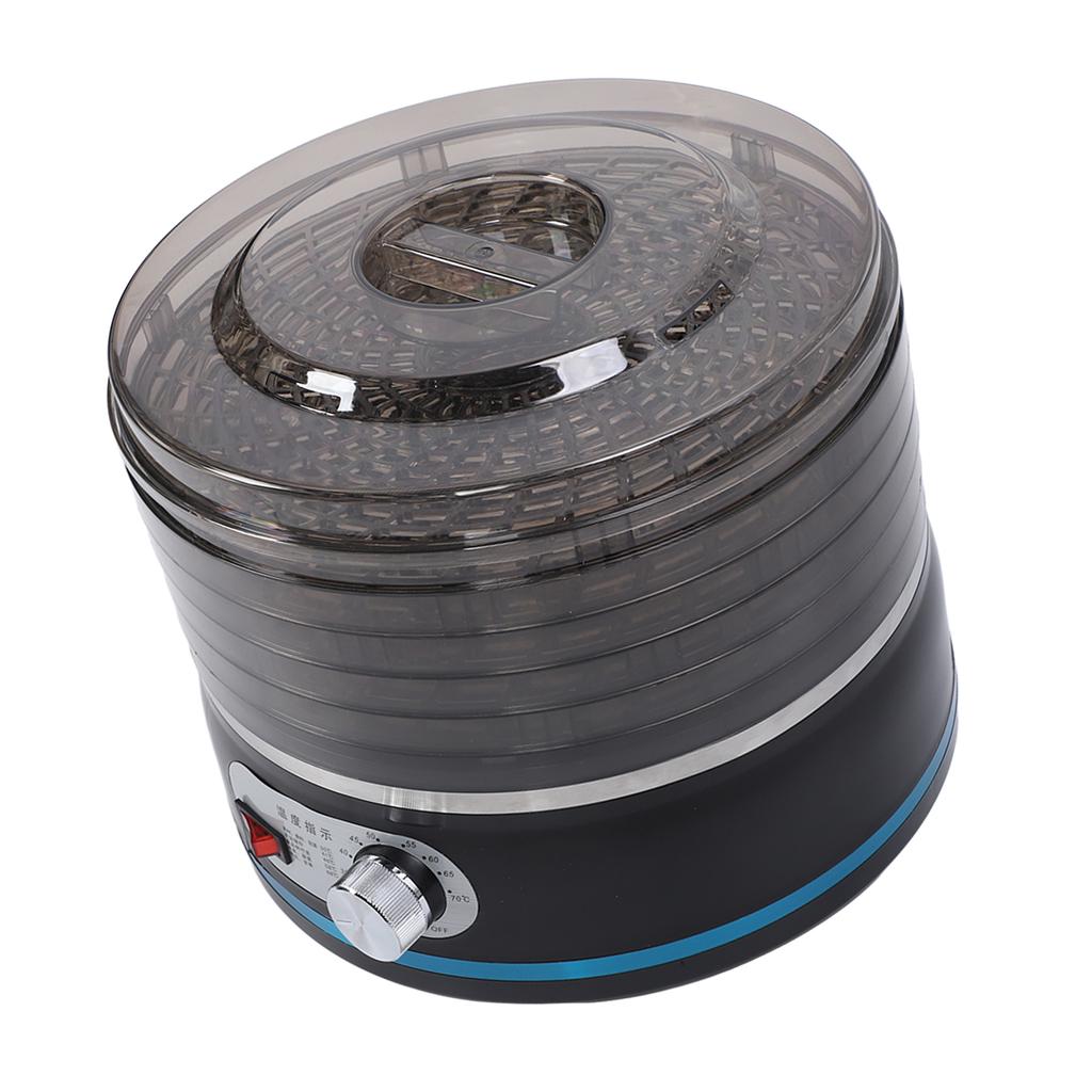 Машина для сушки пищевых продуктов, черная, 5 ярусов, PP PS, регулируемая температура, универсальная сушилка для фруктов