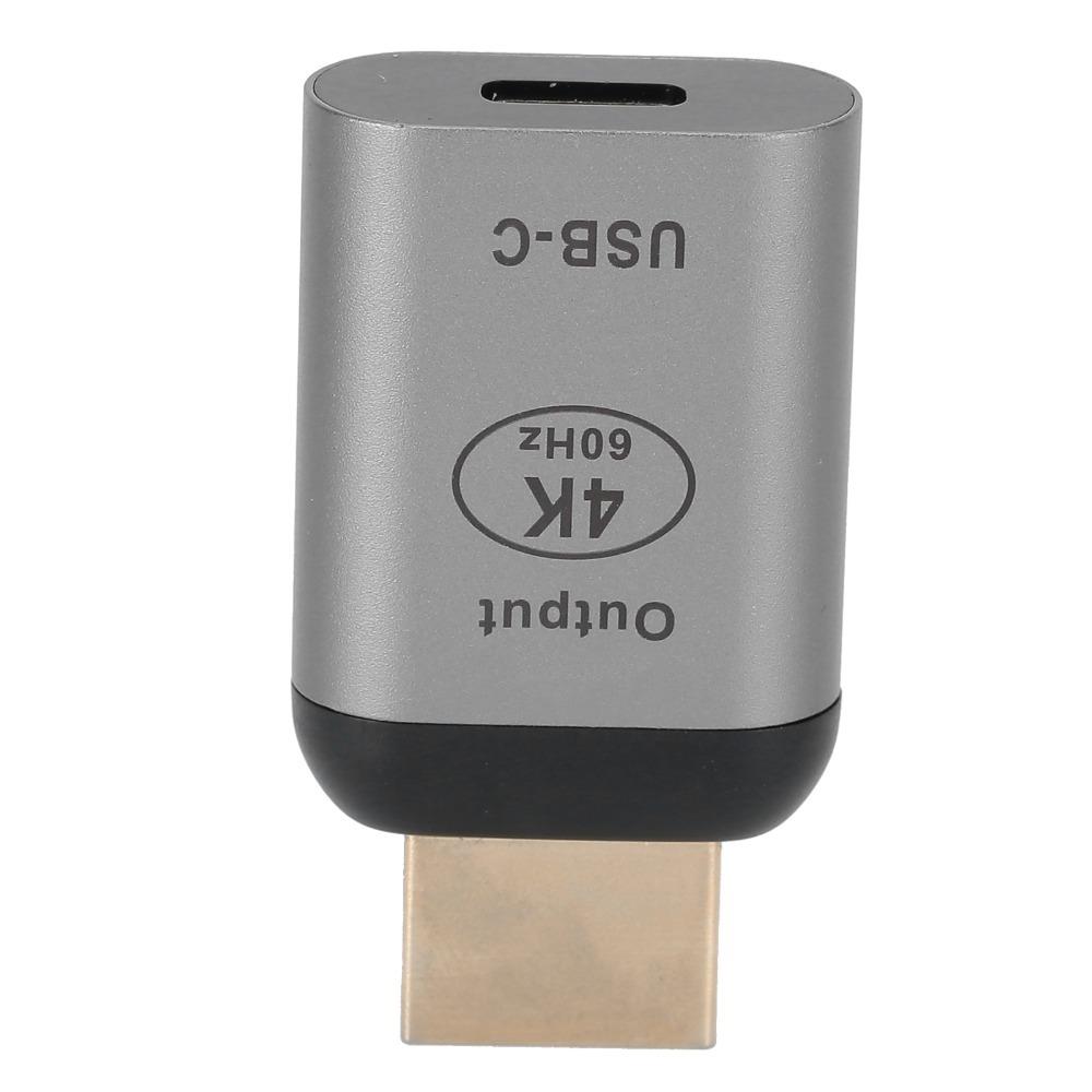 4K 60hz Type-C Female To HD Male Adapter Aluminum Alloy Shell HD Adapter Connector for OS X