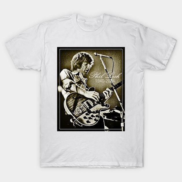 Азиатский размер Мужская черная футболка с принтом Rip Phil Lesh Без выреза Печать методом термопереноса Хлопковая футболка