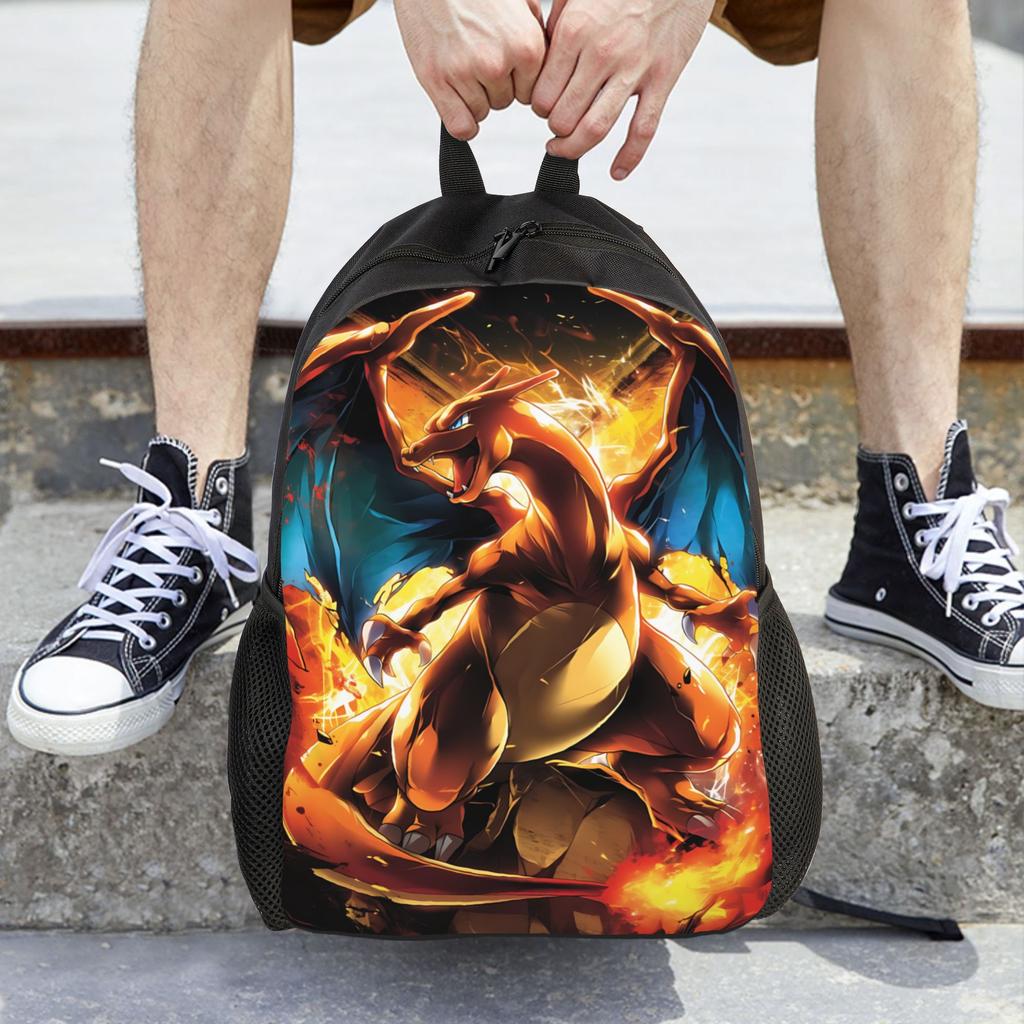Рюкзаки Pokemon charizard Daypack mochila Школьный Ретро Моющийся Rucksack