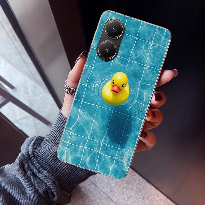 Rubber Ducks Swimming Pool Phone Case For Xiaomi Poco X7 X6 X5 Pro F7 Ultra Redmi 15C 15 13 13C 12 12C 10 10A 10C 9 9A 9C 9T She