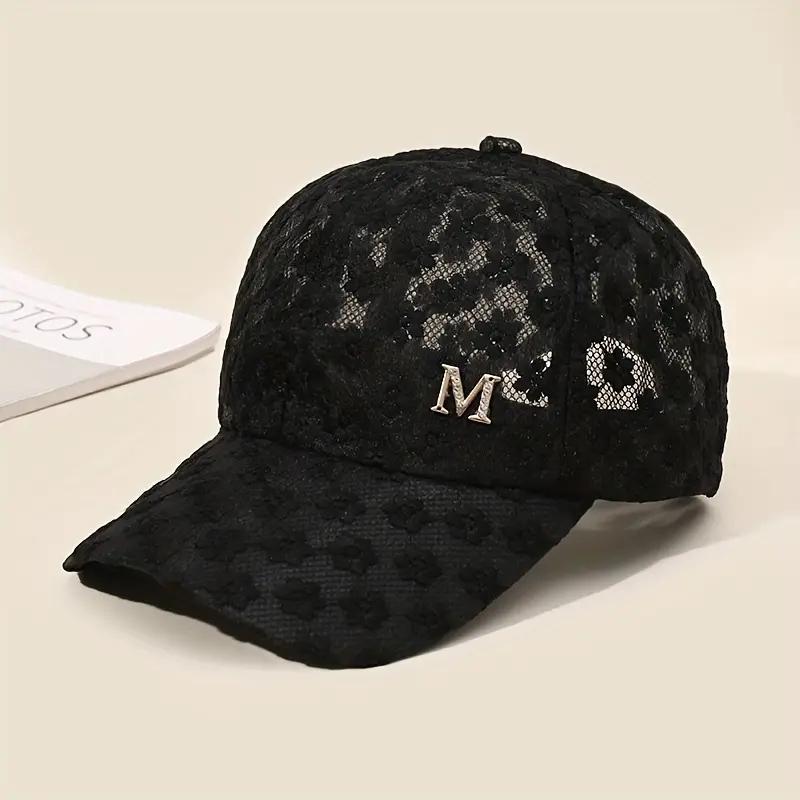 Стильная кружевная бейсболка — дышащая шляпа Snapback Mom с цветочным узором для взрослых!