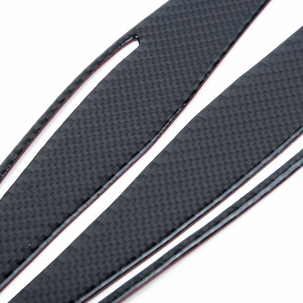 2 шт. передняя крышка фары фара веко бровь отделка ABS для BMW E90 E91 328i 335i 2009-2012 черный карбон