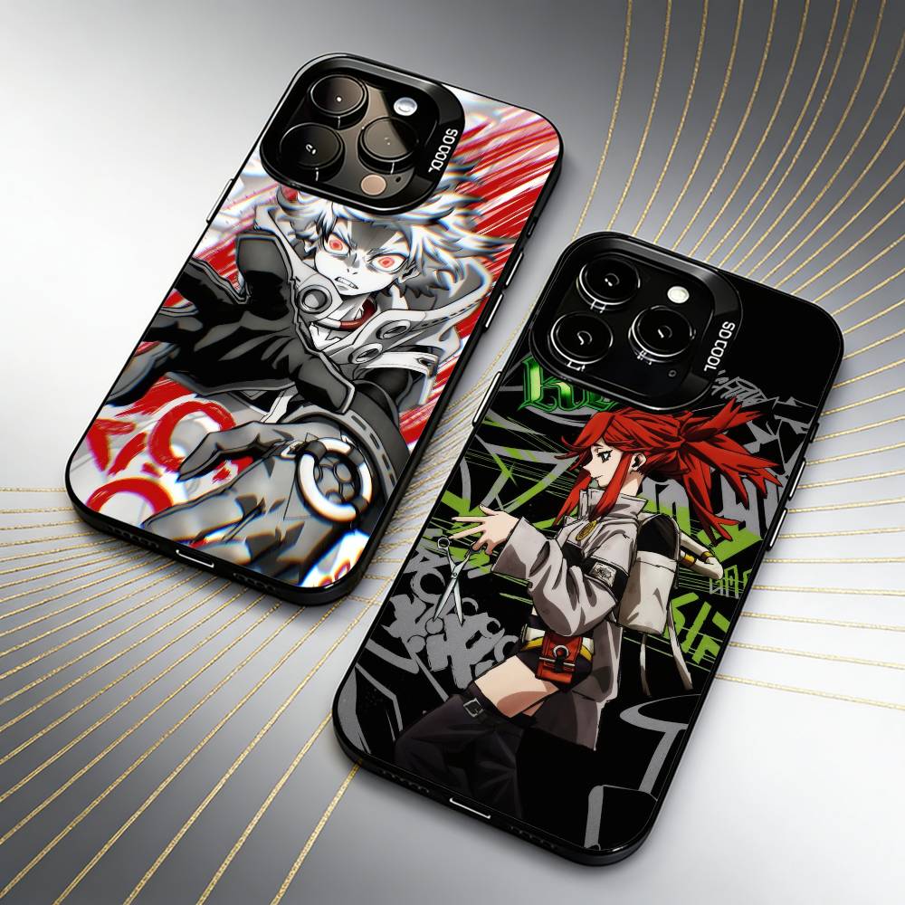 Чехол для телефона RUDO Anime G-GachiakutaS для iPhone 16 17 15 14 12 13 Pro Max Черный Конфетный Матовый Ударопрочный Чехол