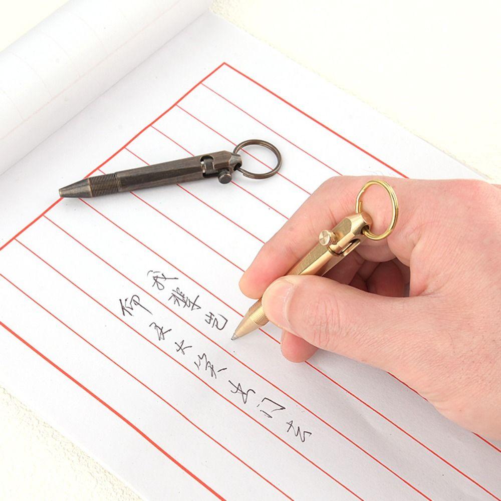 with Keychain Mini Ballpoint Pen Portable Writing Pen New Pocket Pen  Travel