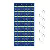 Non-Woven Fabric Numbered Pockets Wall Mount Better Load-Bearing Cell Phone Hanging Organizer with Hooks