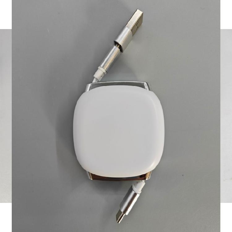 Кабель USB Type C для передачи данных и зарядки 240 Вт, Плоский выдвижной шнур USB Type C для работы за столом, дорожной сумки и использования в автомобиле
