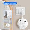 USB Power Strip Portable Wall Outlet Extender with Multiple Outlets (3 AC Outlets & 2 USB Port) for Home and Office