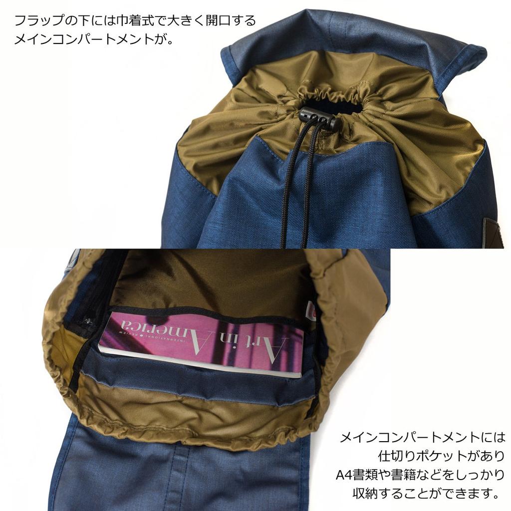 Рюкзак JOHN Сделано в Японии Хранение 19л Темно-синий [Аноним] PC/A4 Мужской