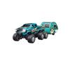 RC Truck, 1:64 Scale Truck With Lights, Remote Control Truck, 2.4GHz Rc Truck, Rechargeable Remote Control Semi Truck With Trailer