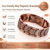Vintage Copper Magnetic Bracelet: Retro Fashion Three-Row, Full Magnet, Adjustable Couple Bangle