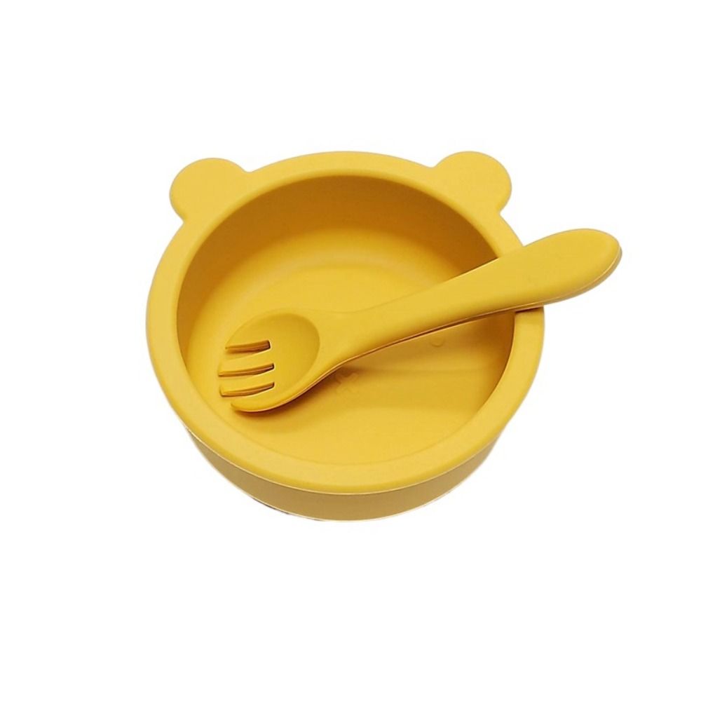 Waterproof Silicone Suction Bowls Flexible Feeding Bowl Set Feeding Tableware Learning To Eat
