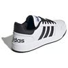 Adidas Neo Hoops 2.0 Synthetic Leather Versatile Non-Slip Durable Low-Top Lifestyle Casual Shoes Unisex Sneakers White Black JI2759