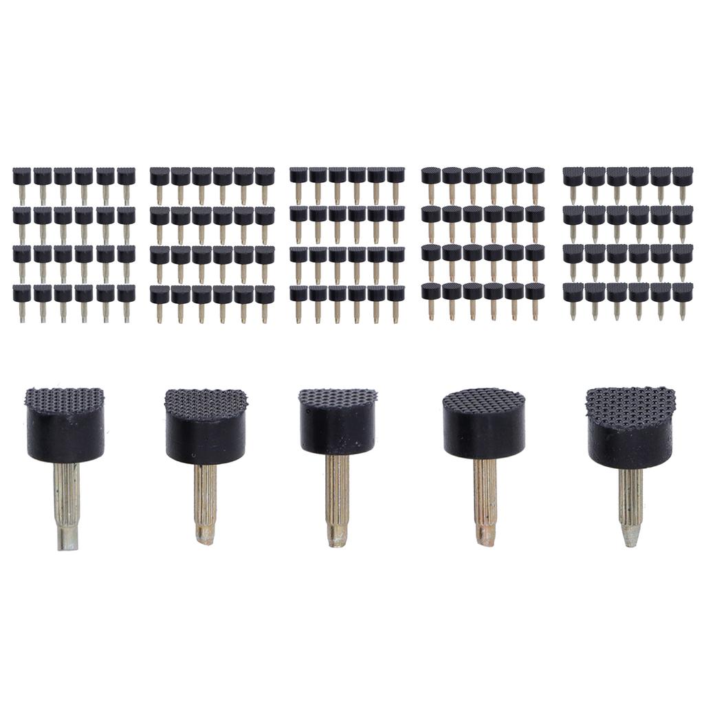 120Pcs High Heel Tip Caps TPU Polyurethane Iron Shoes Repairing Replacement Kits