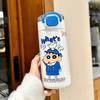Crayon Small New Изолированный Стакан для воды Новый Высокий Внешний Вид Уровень Для Девочек Студентов Портативный Стакан для воды с соломинкой для детей в школу