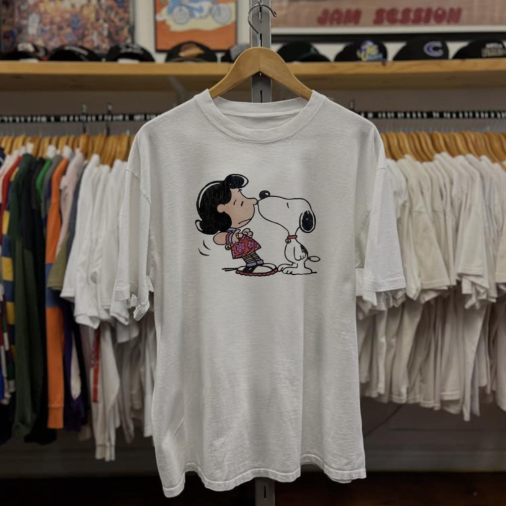 Snoopy Love Is In The Air Rare T-Shirt White S