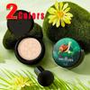 Snail Collagen Air Cushion BB CC Cream with Mushroom Head Applicator, Brightening and Moisturizing Concealer, Waterproof Foundation Makeup