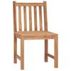 Garden Chairs 4 pcs with Cushions Solid Teak Wood