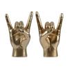 Rock Hand Gesture Statue Desk Collection Decorative Art Resin Craft Figurine for Apartment Cafe Office Living Room Decorations