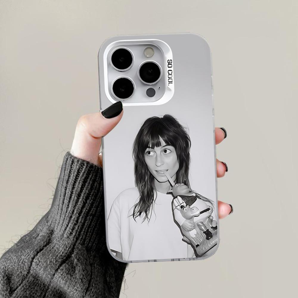Faye W-Webster Singer Phone Case For iPhone 16,15,14,13,12,11,Pro,Max,Plus,Mini,XS,SE Anti Fall Gray White Matte Hard Bumper