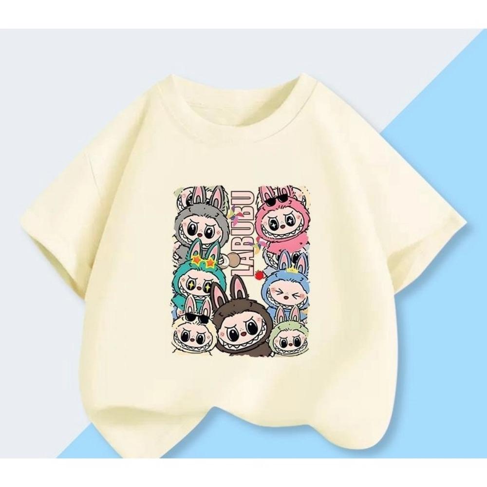 Monster Short-sleeved for Girls Fashionable Summer Clothes Half-sleeved Top