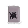 New Cat Short Wallet Large Capacity Multi Slot Coin Purse Zipper Multi Functional Money Bag