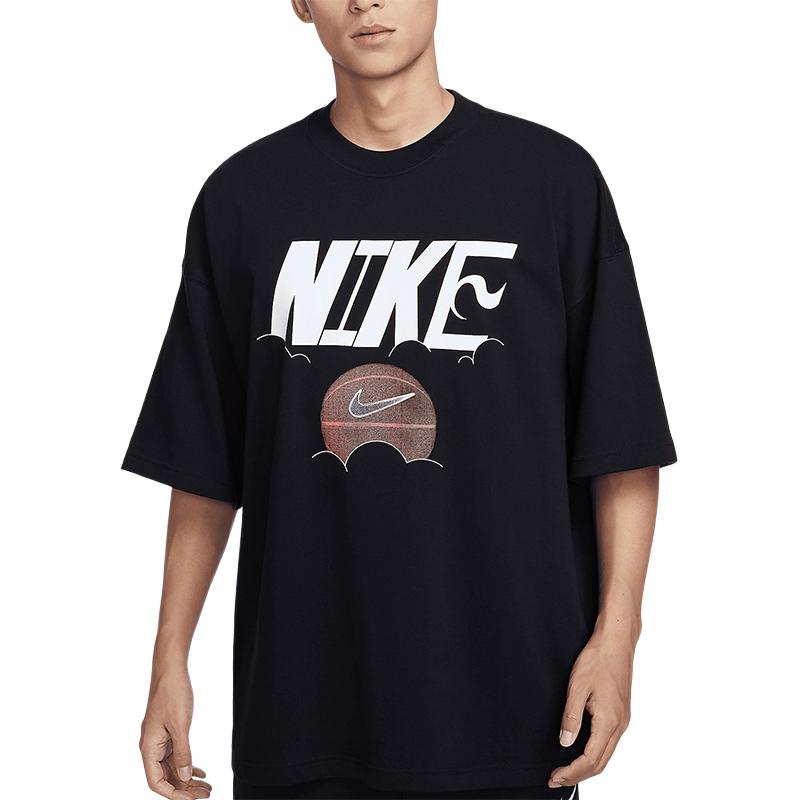 Nike Футболки Мужские Черные С Круглым Вырезом Умеренные FZ8088-010