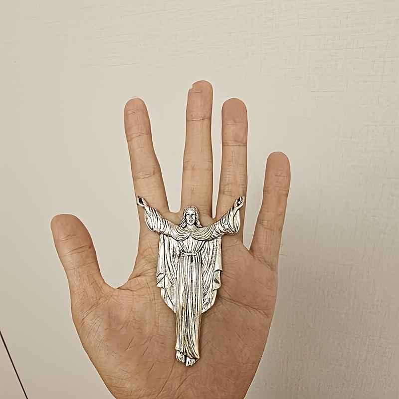 Catholic Juesus DIY Statues Cruz Madera 14 Sad Roads Status Christ Zinc Alloy Accessories Prayer Home Decoration