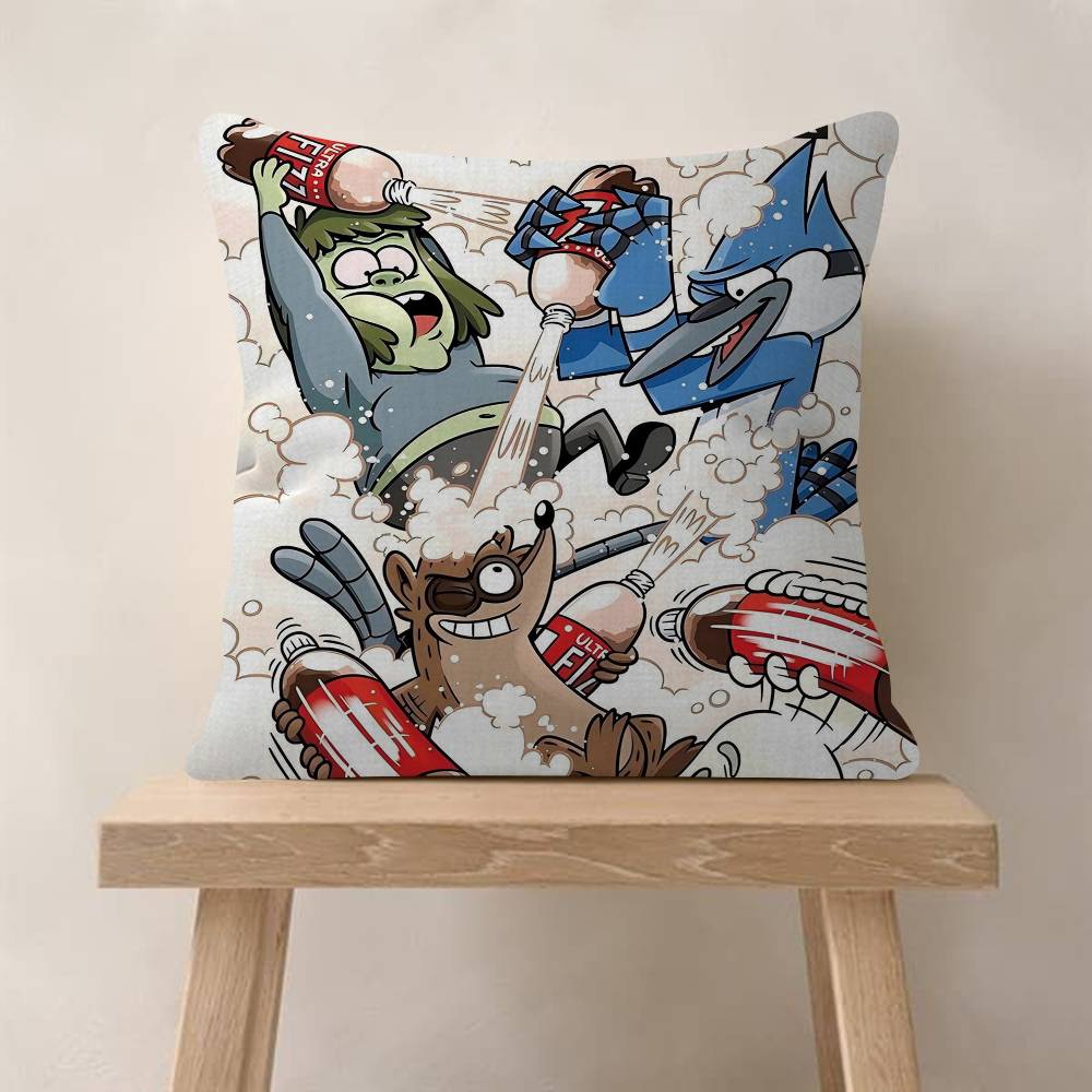pc Regular Show Pillow Anime Pillow Sofa Bed Head Pillow Cover Cushion Cover Fashion